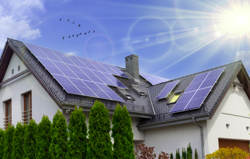 Residential solar power system installation in Kenya