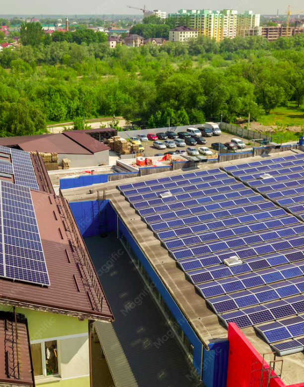 Commercial solar power system installation in Kenya